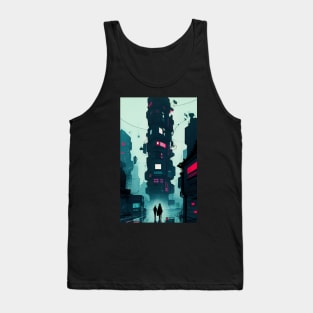 Cyberpunk TV Tower Tank Top